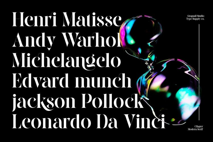 Cilager Font free download preview 8 – Serif Fonts font