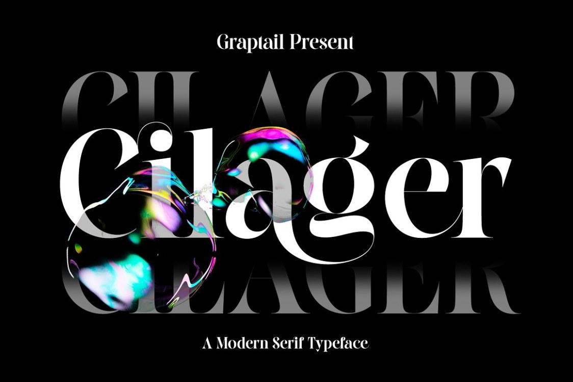 Cilager Font free download – Serif Fonts font preview image for Windows and Mac