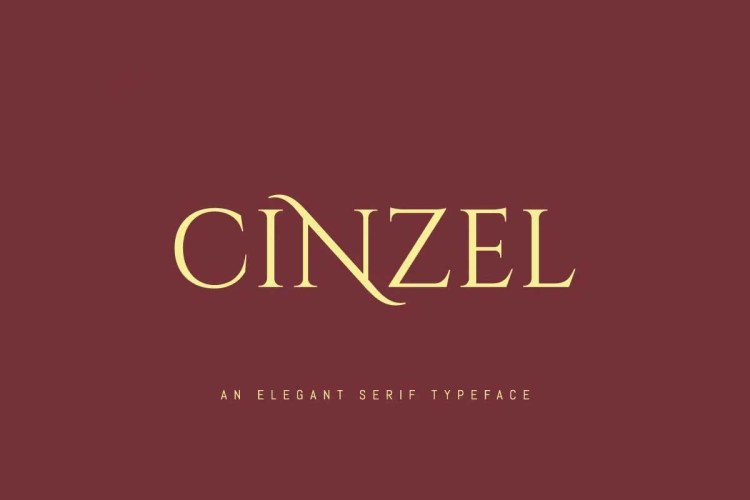 Cinzel Font free download preview 4 – Serif Fonts font