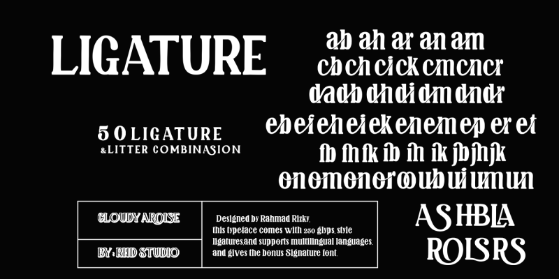 Cloudy Arolse Font Family free download preview 9 – Sans Serif Fonts font