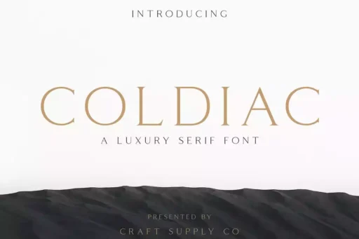 Coldiac Font free download – Serif Fonts font preview image for Windows and Mac