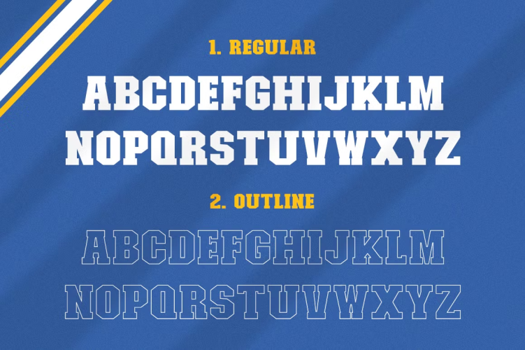 College Font free download preview 5 – Display Fonts font