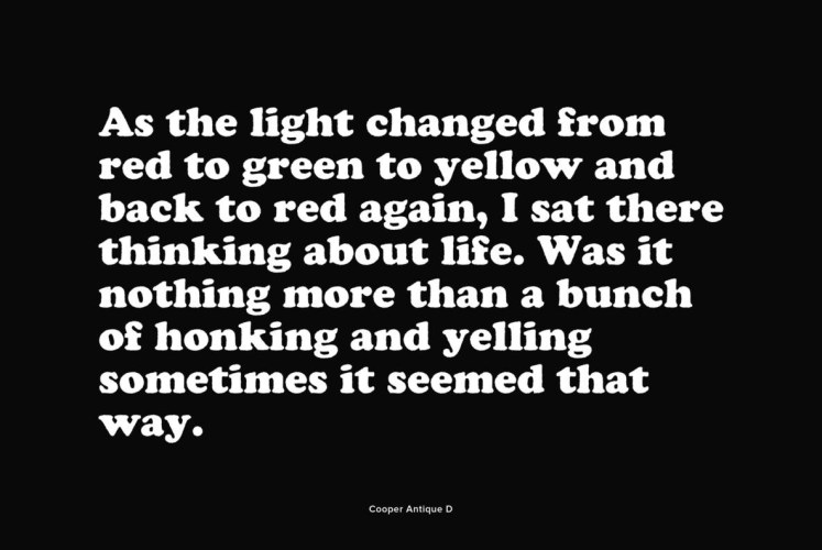 Cooper Black Font free download preview 7 – Serif Fonts font