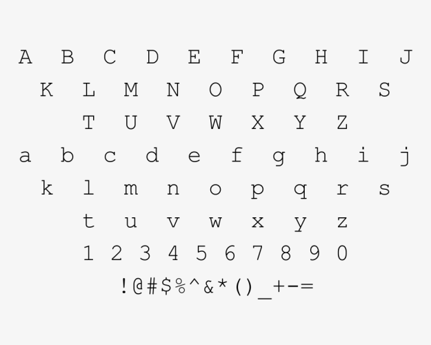 Courier New OS Font free download preview 1 – Serif Fonts font