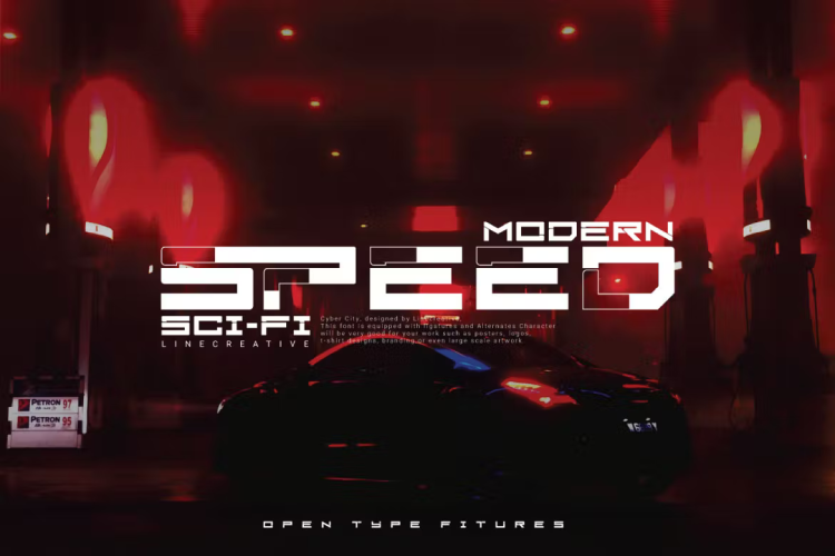 Cyber City Font free download preview 4 – Sans Serif Fonts font