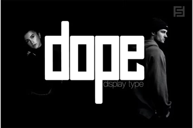 DOPE Font free download – Web Fonts font preview