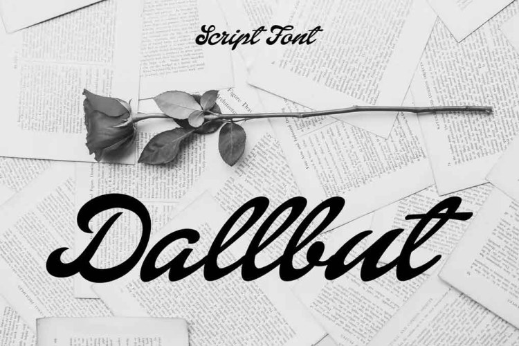 Dallbut Script Font free download preview 3 – Script And Handwritten font