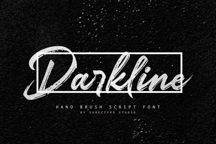 Darkline Font free download preview 7 – Script And Handwritten font