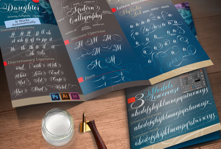 Daughter Script Font free download preview 1 – Script And Handwritten font
