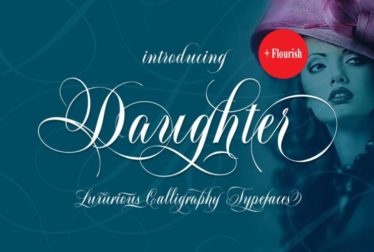 Daughter Script Font free download preview 4 – Script And Handwritten font