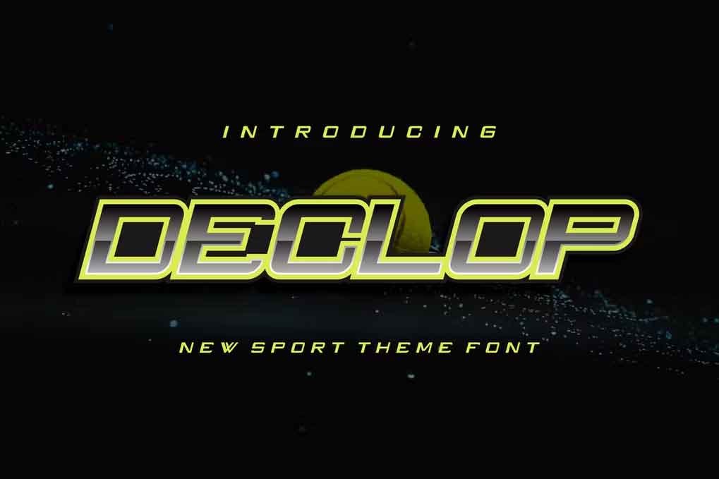 Declop Font free download – Serif Fonts font preview image for Windows and Mac