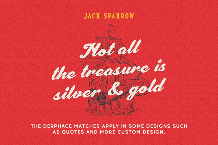 Derphace Font free download preview 5 – Display Fonts font