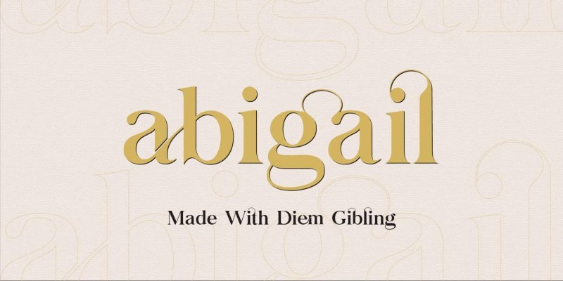 Diem Gibling Font free download preview 1 – Serif Fonts font