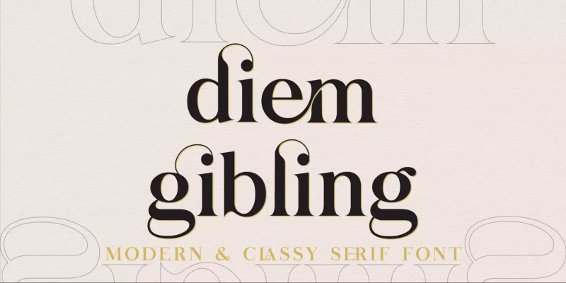 Diem Gibling Font free download preview 10 – Serif Fonts font