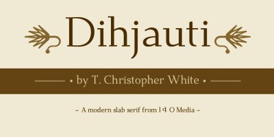 Dihjauti Font Family free download – Modern font preview