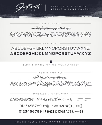 Distinct Style Font free download preview 5 – Script And Handwritten font