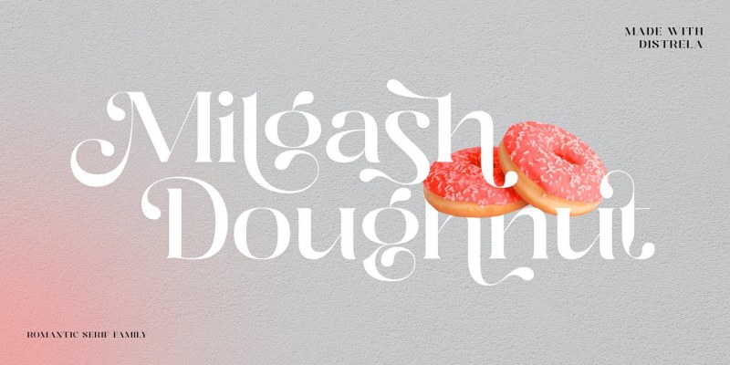Distrela Font free download preview 1 – Serif Fonts font