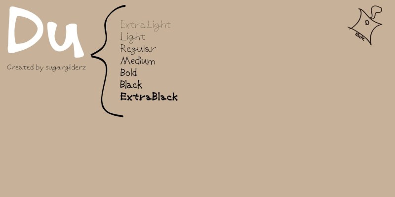 Du Font Family free download preview 5 – Script And Handwritten font