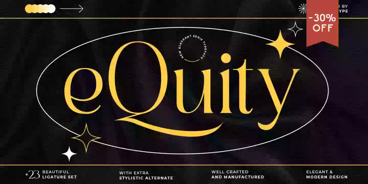 EQuity Font free download – Serif Fonts font preview image for Windows and Mac