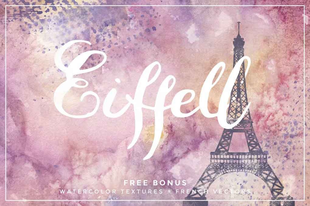 Eiffell Brush Script Font free download – Script And Handwritten font preview image for Windows and Mac
