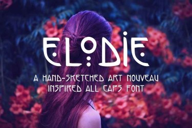 Elodie Hand Sketched Art Nouveau Font free download – Professional font preview