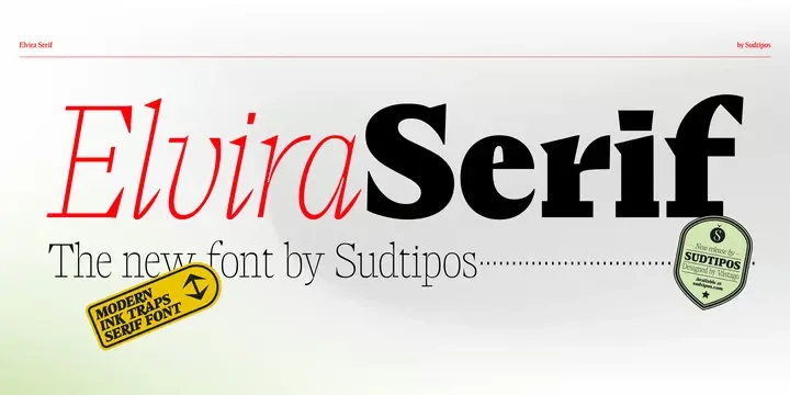 Elvira Serif Font Family free download – Serif Fonts font preview image for Windows and Mac