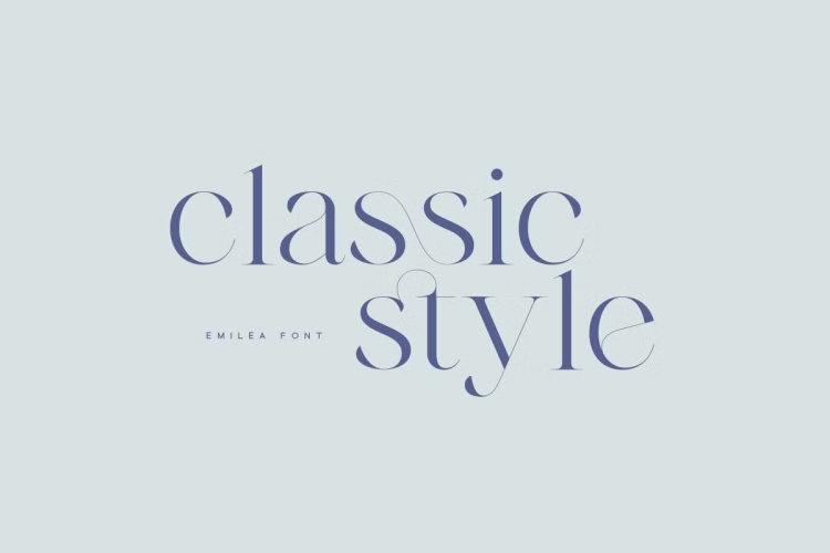 Emilea Font free download preview 4 – Serif Fonts font