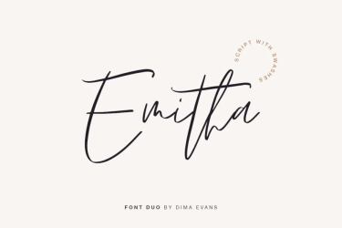 Emitha Script Font free download – Professional font preview