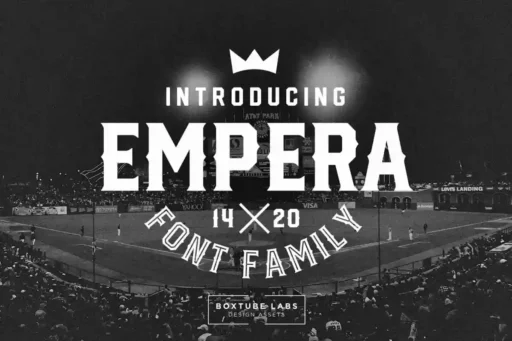Empera Font free download preview 5 – Display Fonts font