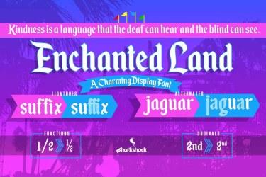 Enchanted Land Font free download – Clean font preview