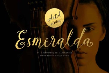 Esmeralda Font free download – Script And Handwritten font preview