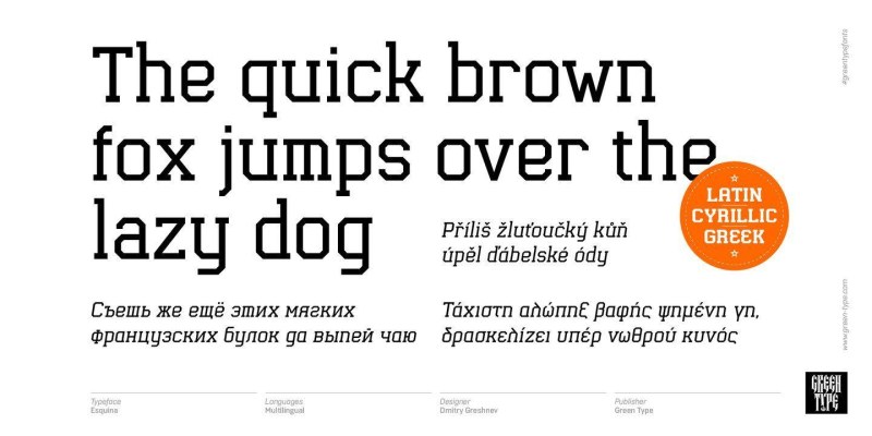 Esquina Font Family free download preview 3 – Slab Serif Fonts font