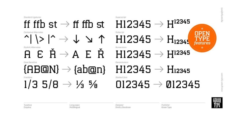 Esquina Font Family free download preview 7 – Slab Serif Fonts font