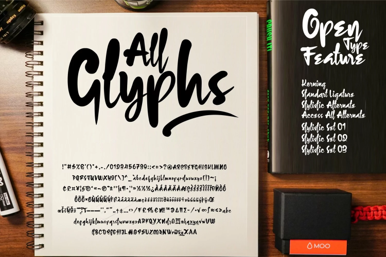 Estrude Font free download preview 3 – Script And Handwritten font