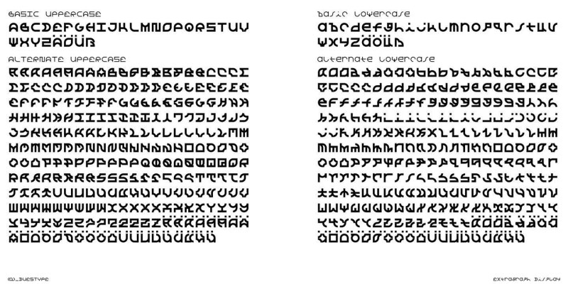 Extragraph Display Font Family free download preview 6 – Font Family font