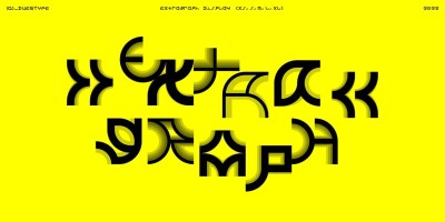 Extragraph Display Font Family free download – Geometric font preview