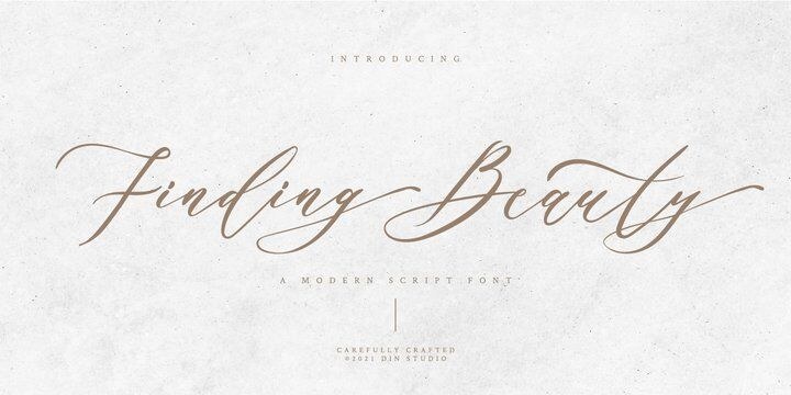 Finding Beauty Font free download preview 9 – Script And Handwritten font