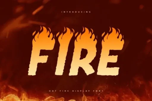 Fire Ball Font free download preview 4 – Display Fonts font