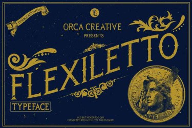 Flexiletto Font free download – Serif Fonts font preview