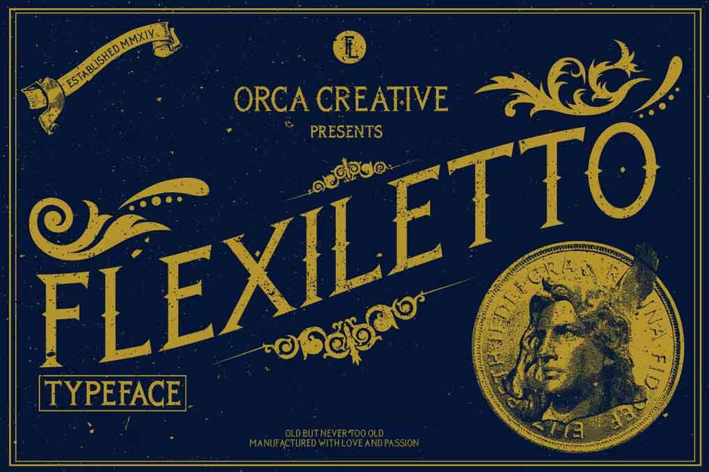 Flexiletto Font free download – Serif Fonts font preview image for Windows and Mac