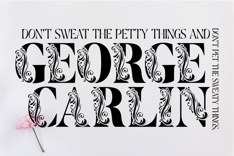 Flower Display Font free download preview 2 – Display Fonts font
