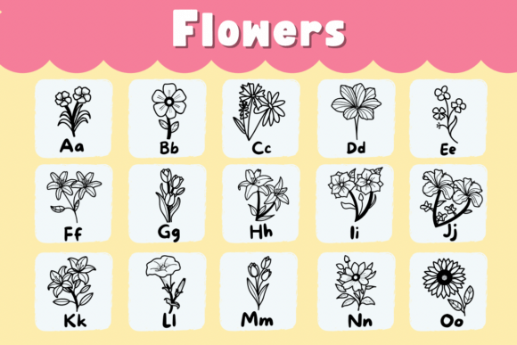 Flowers Font free download preview 1 – Decorative Fonts font