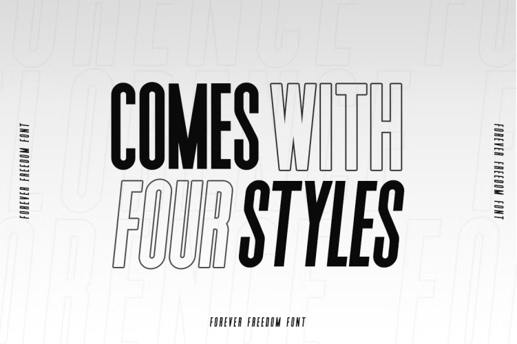 Forever Freedom Font free download preview 5 – Sans Serif Fonts font