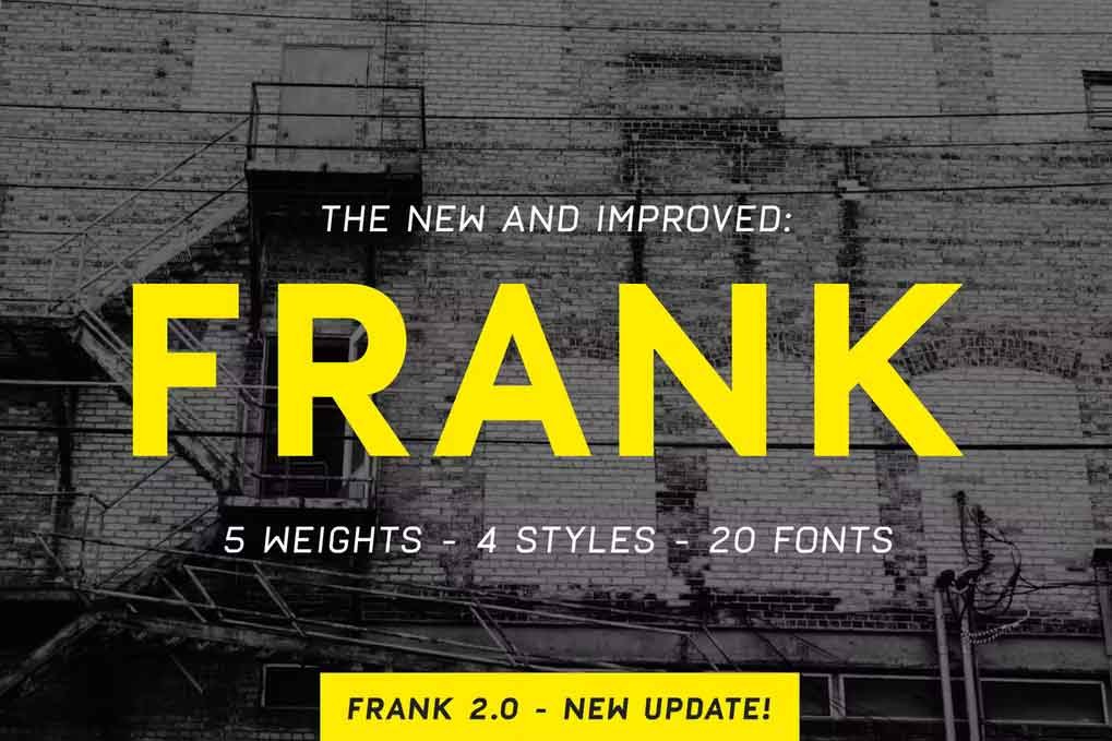 Frank Font free download – Serif Fonts font preview image for Windows and Mac