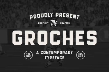 GROCHES Font free download – Clean font preview