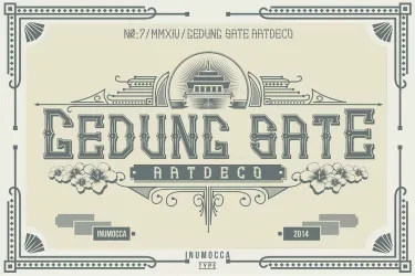 GS.ArtDeco Family Font free download – Serif Fonts preview