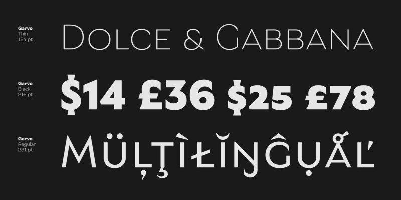 Garvo Font Family free download preview 9 – Font Family font