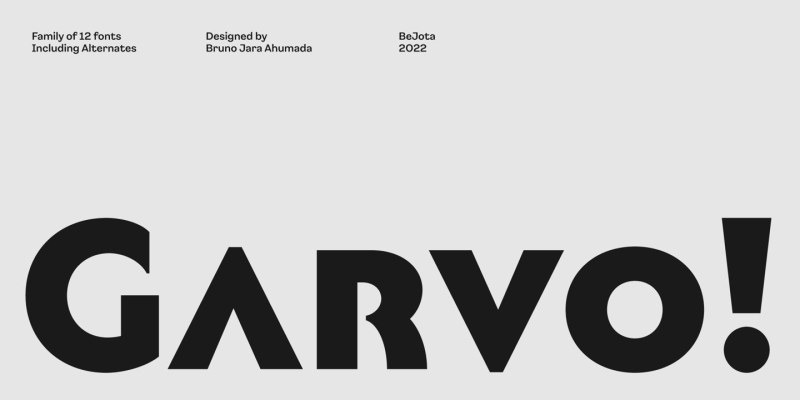 Garvo Font Family free download preview 11 – Font Family font