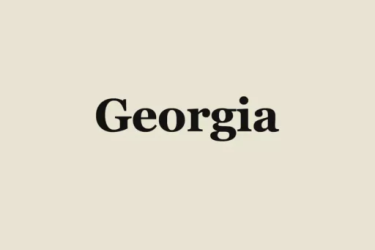 Georgia Font free download – Readable font preview