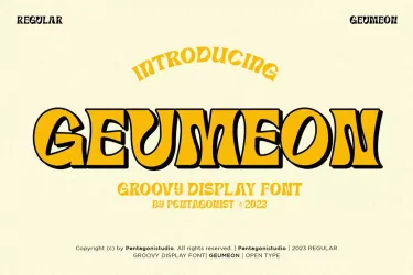 Geumeon – Groovy Display Font free download – Display Fonts preview